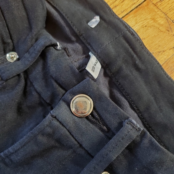 CLOSET CLOSING 7/31 Good American Good Waist Black Denim Jeans Size 0/25 - Picture 4 of 6